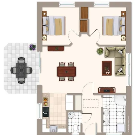Holiday home Satelsroenne 23 - Wattlaeufer